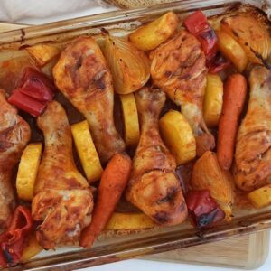 Fırında Patatesli Tavuk